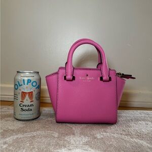 Mini Kate Spade New York Pink bag with detachable strap